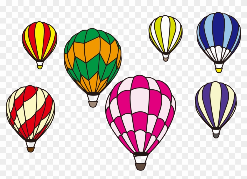 Hot Air Balloon Scene Minus Background - Hot Air Balloon Clipart #275032