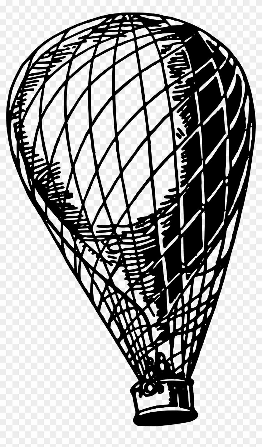 Hot Air Balloon Black And White Clipart Hot Air Balloon - Old Hot Air Balloon #275050