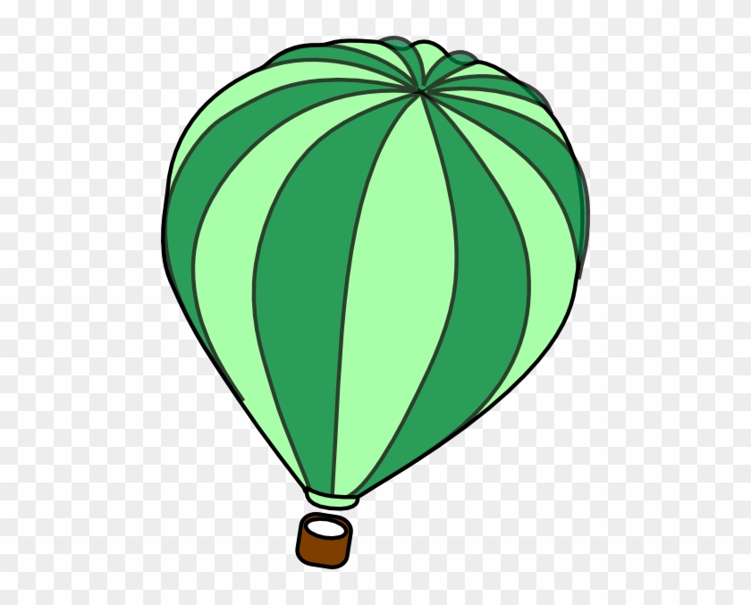 Green Hot Air Balloon Clipart #275055