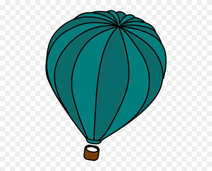 Hot Air Balloon Teal Blue Clip Art - Communication Interne Et Externe #275059