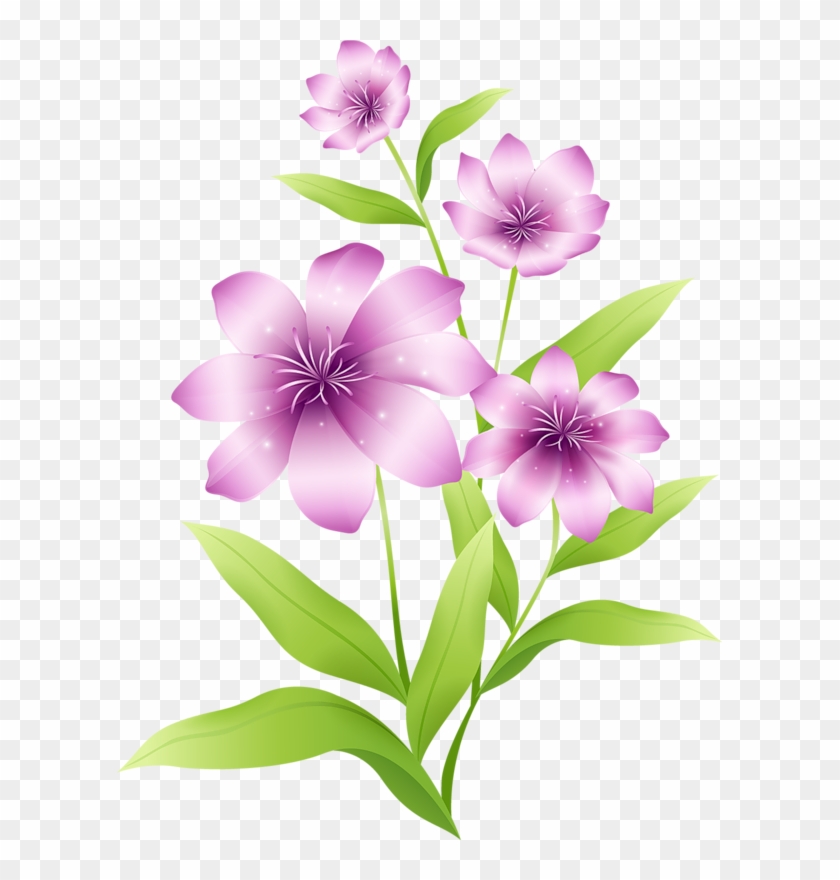 Large Light Pink Flowers Clipart - Flowers Clipart #275069