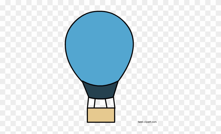 Free Blue Hot Air Balloon Clip Art - Clip Art #275133
