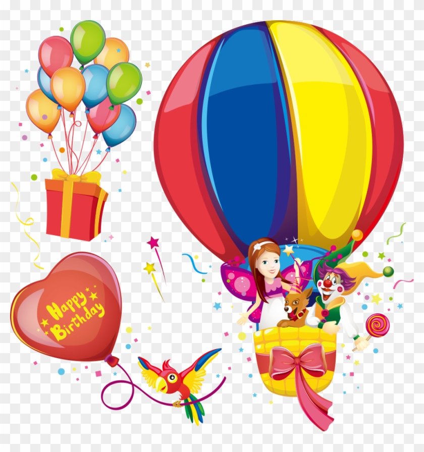 Vector Cartoon Hot Air Balloon - 熱 氣球 卡通 圖案 #275141