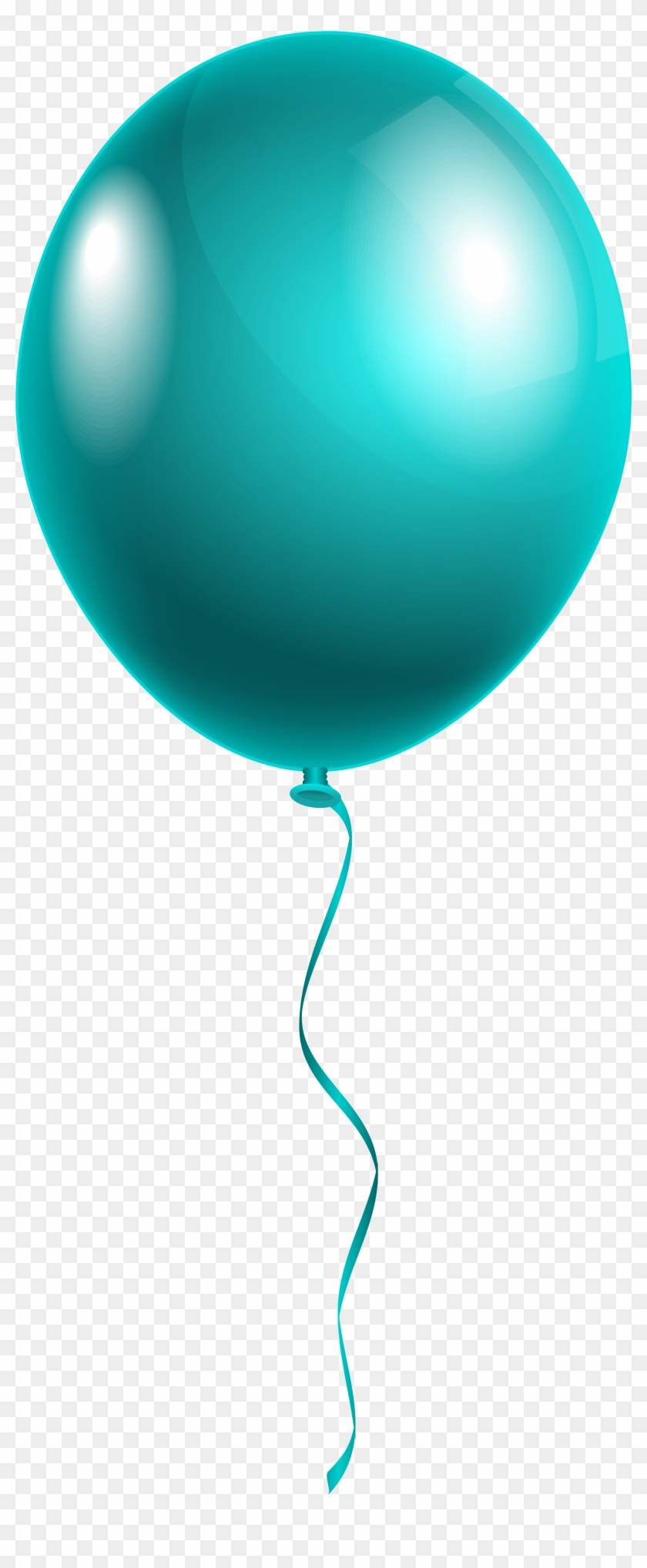 Single Modern Blue Balloon Png Clipart Image - Single Balloons Png #275152