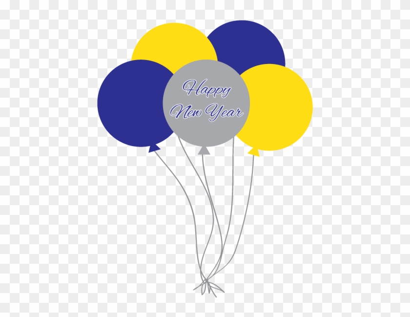 Blue - Balloon - Clipart - Blue And Gold Clip Art #275169
