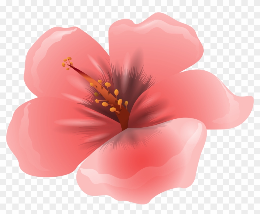 Large Pink Flower Clipart Png Image - Pink Flower Clipart Png #275280