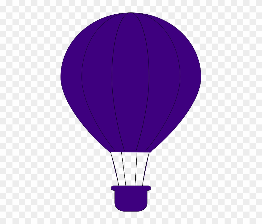 Free Image On Pixabay - Purple Hot Air Balloon Clip Art #275306
