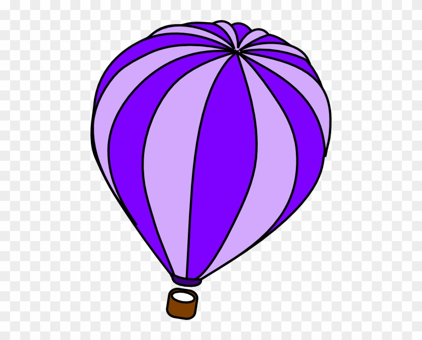 Hot Air Balloon Purple Clip Art - Purple Hot Air Balloon #275317