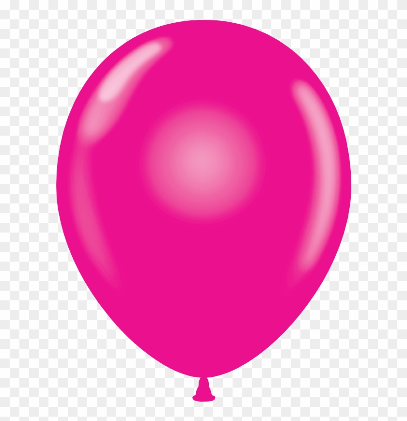 Crystal Colored Magenta Laxtex Balloons - 24" Round Red Latex Balloons 5 Count - Latex Balloons #275374