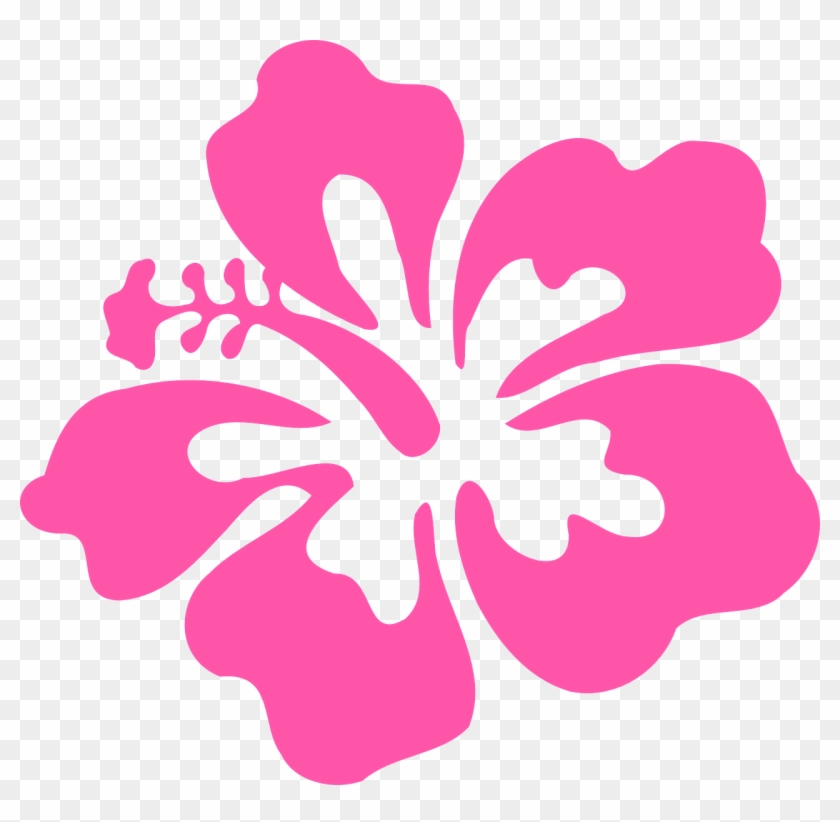Hibiscus Pink Tropical Flower Png Image - Hibiscus Png #275376