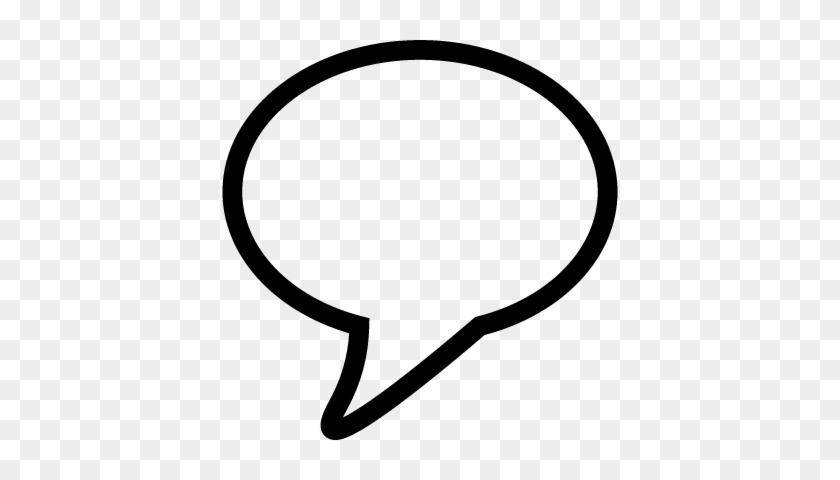 Speech Balloon Outline For Conversation Vector - Burbuja De Dialogo Png #275471