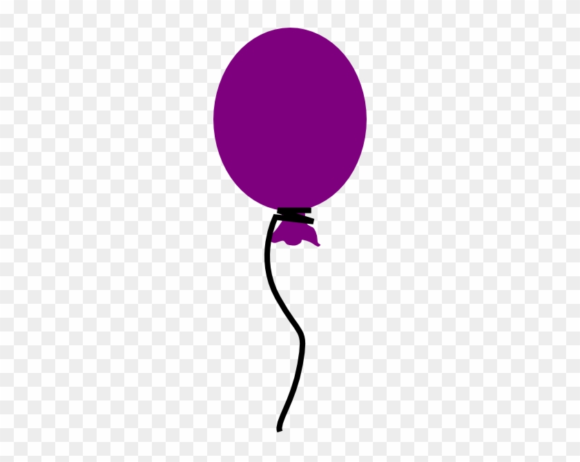 Clipart Info - Single Purple Balloon Clipart #275494