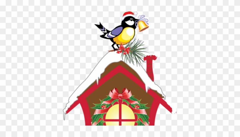 Simple Clip Art House Birdhouse Clipart Craft Projects - Winter Birds House Clipart #275579