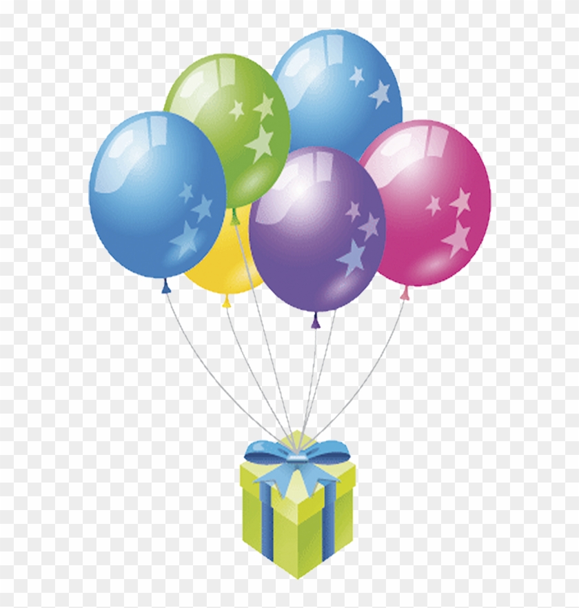 Balloon Birthday Gift Party Clip Art - Balloon Birthday Gift Party Clip Art #275626