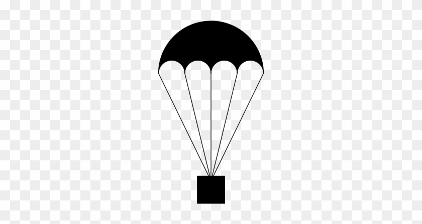 Free Parachute - Parachute Delivery Black And White #275614