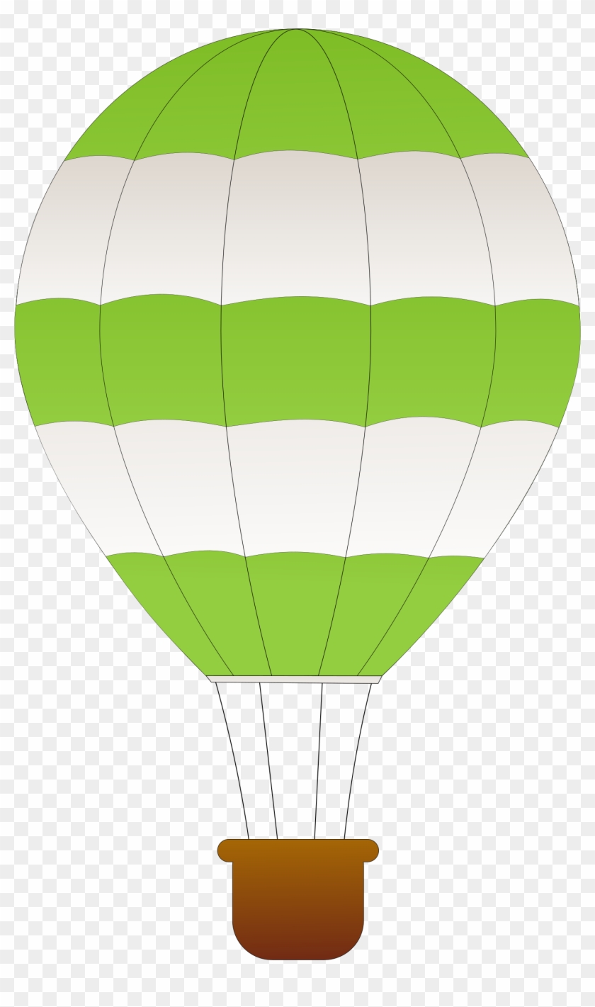 Big Image - Green Hot Air Balloon Clip Art #275618