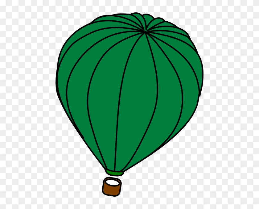 Hot Air Balloon Green Clip Art - Half Moon Clip Art #275625