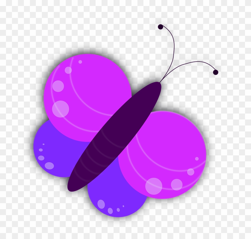 Purple Butterfly Cliparts 7, Buy Clip Art - Clip Art Of Purple Color Objects #275752