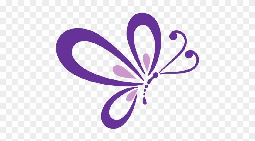 Purple Butterfly Icon #275766