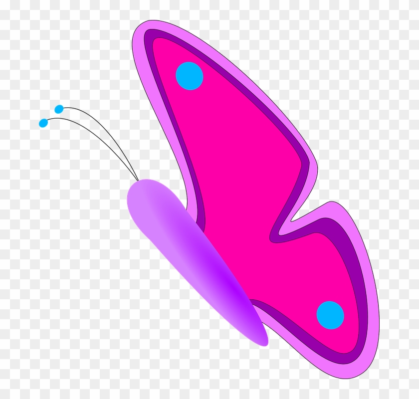 Purple Butterfly Cliparts 8, Buy Clip Art - Butterfly Clip Art Side #275767