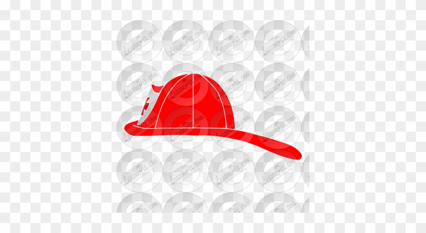 Fire Hat Stencil For Classroom Therapy Use Great Fire - Illustration #275798