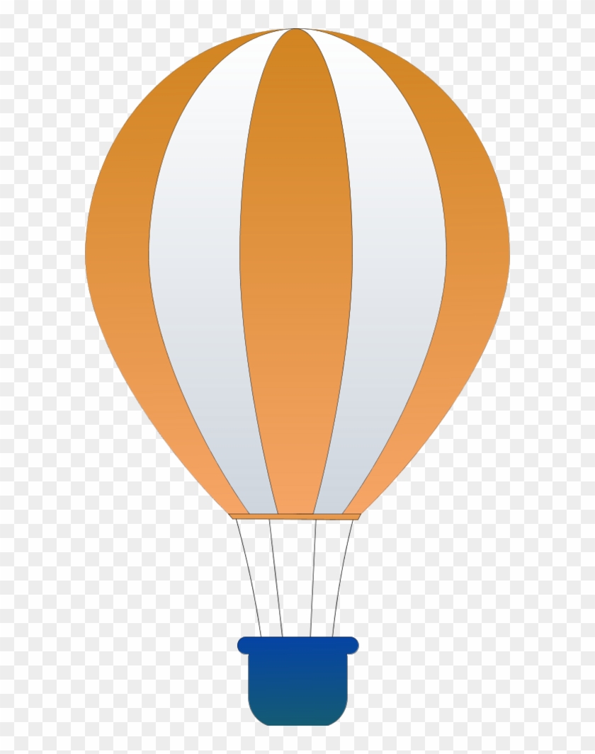 Vertical Striped Hot Air Balloon - Hot Air Balloon Clip Art #275889