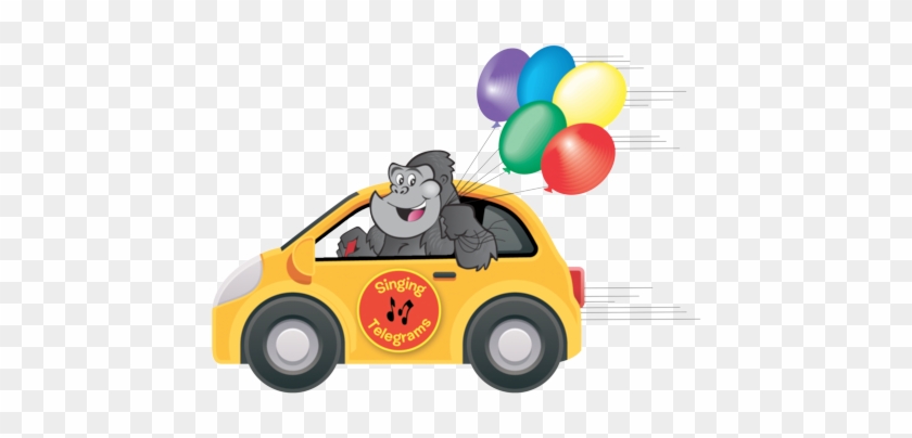 Gorilla Delivering Balloons - Gorilla #275961
