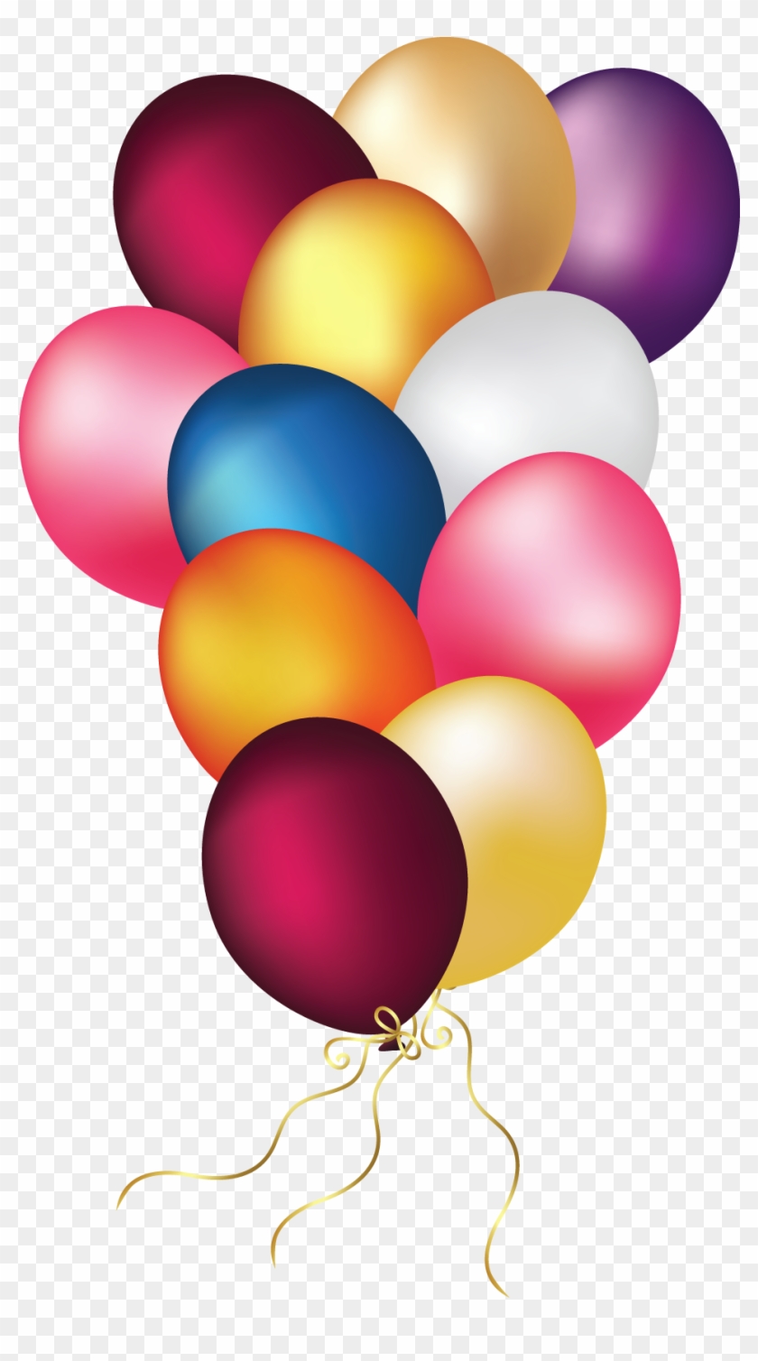 Colorful Balloons Transparent Png Clipart - Globos Transparent #275980