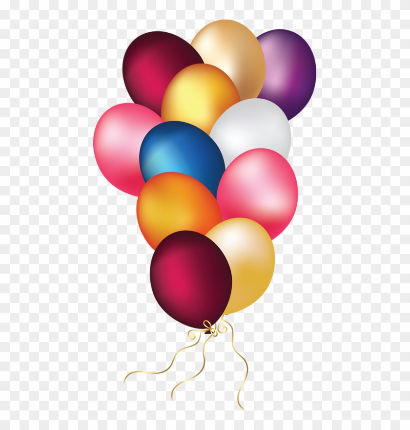 Transparent Multicolor Balloons Png Clipart Picture - Globos Mate Png #276004