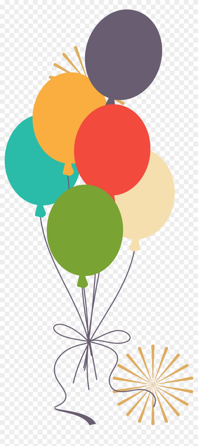 Colored Balloons Vector Illustration - Balloon Illustration Vector #276023