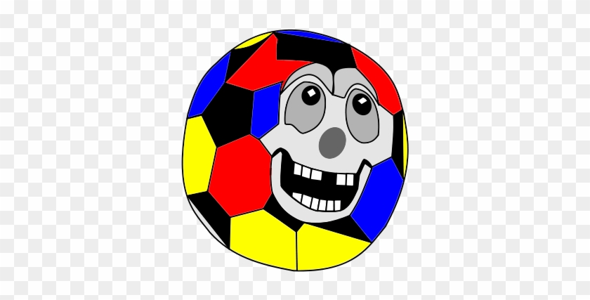 Balon Colombiano Png Images - Cartoon Soccer Ball Face Fitted T-shirt #276042