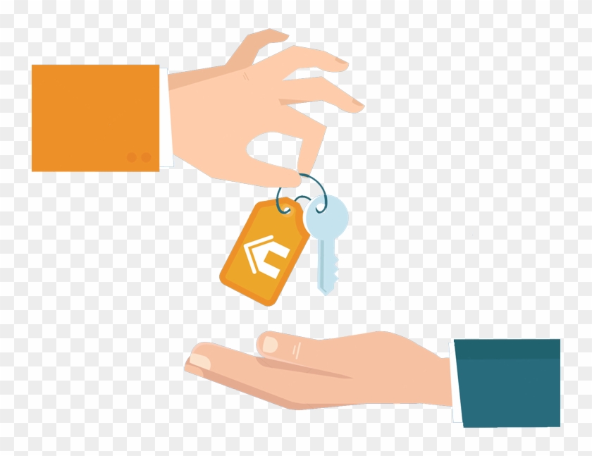 Graphic Hands Giving Away Home Keys - Handing Over Keys Png #276076