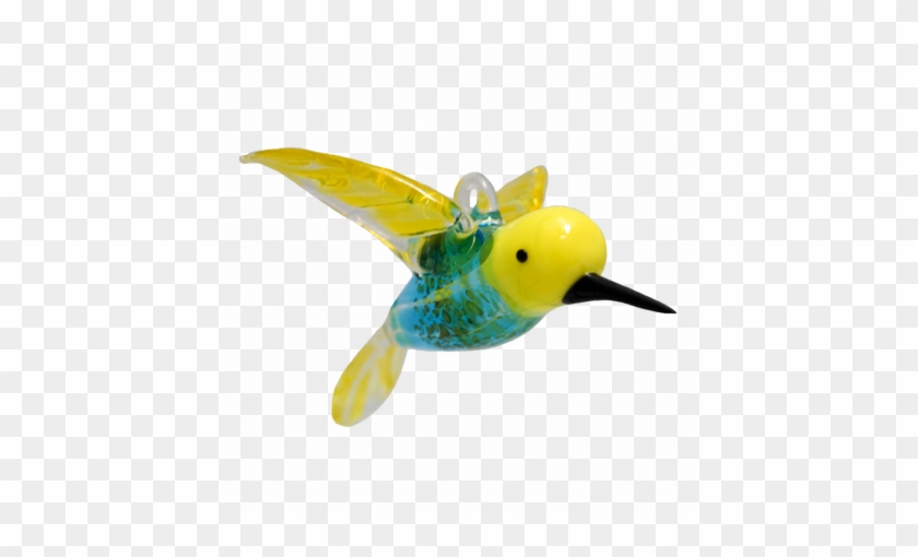 Blown Glass Hummingbird - Blue #276149