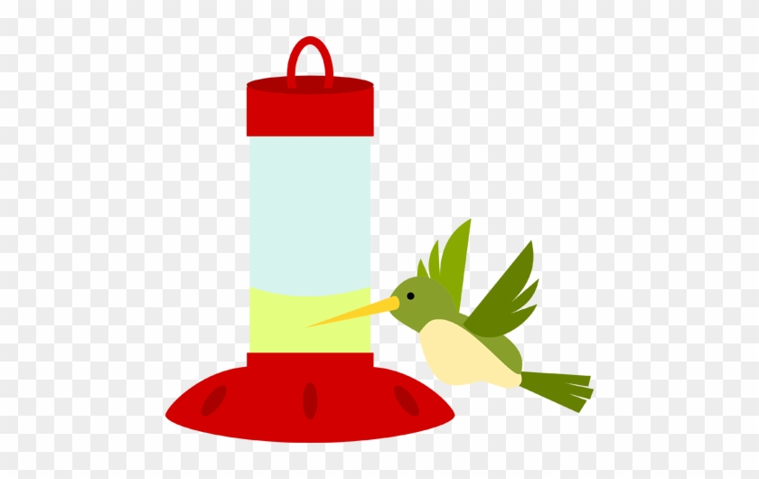 #pp-1756 Hummingbird And Feeder - Hummingbird Feeder Clipart #276184