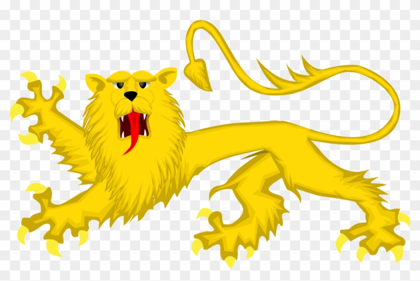 Lion Passant Guardant Or - Heraldic Lion Passant Guardant #276216