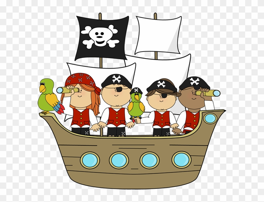 Pirates On Pirate Ship - Cartoon Pirates On A Ship #276268