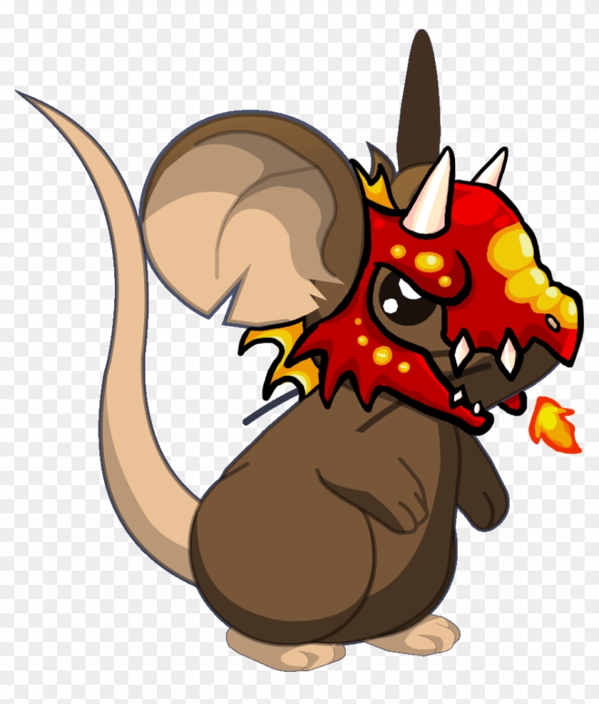 Fire Dragon Mask Mouse By Viczar-skiekatsu - Transformice Mouse #276352