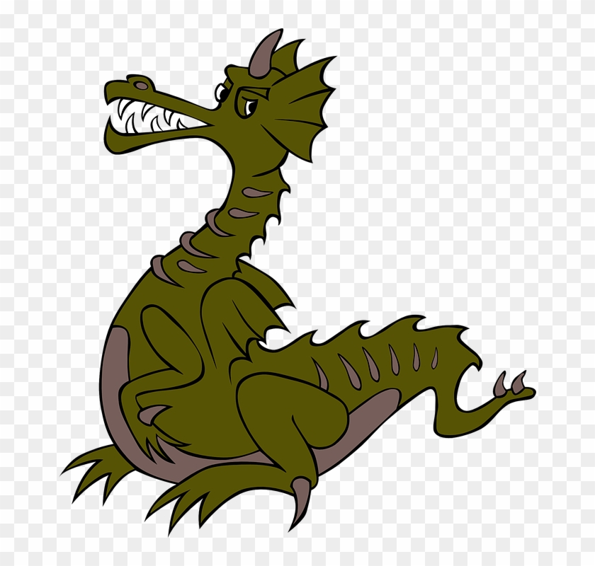 Free Dragon Clipart 12, - Green Dragon Cartoon Png #276424