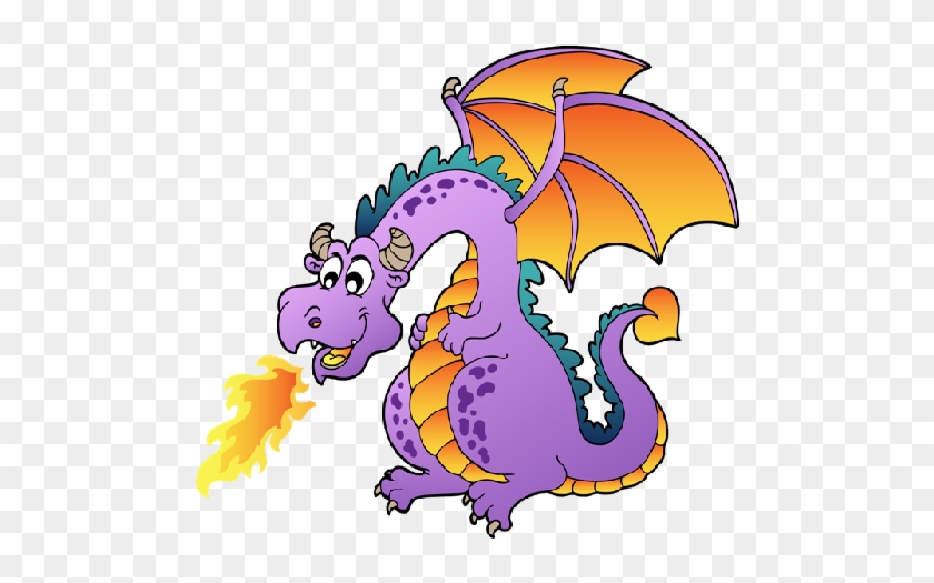 Cute Cartoon Dragons With Flames Clip Art Images Are - Free Clip Art Dragon #276428