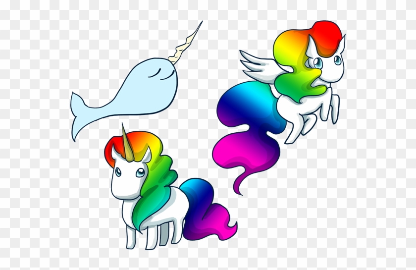 Anime Unicorn Drawings Narwhal Unicorn And Pegasus - Unicorn #276561