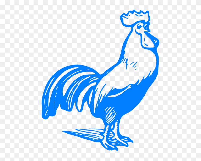 Blue Rooster - Blue Rooster Png #276574