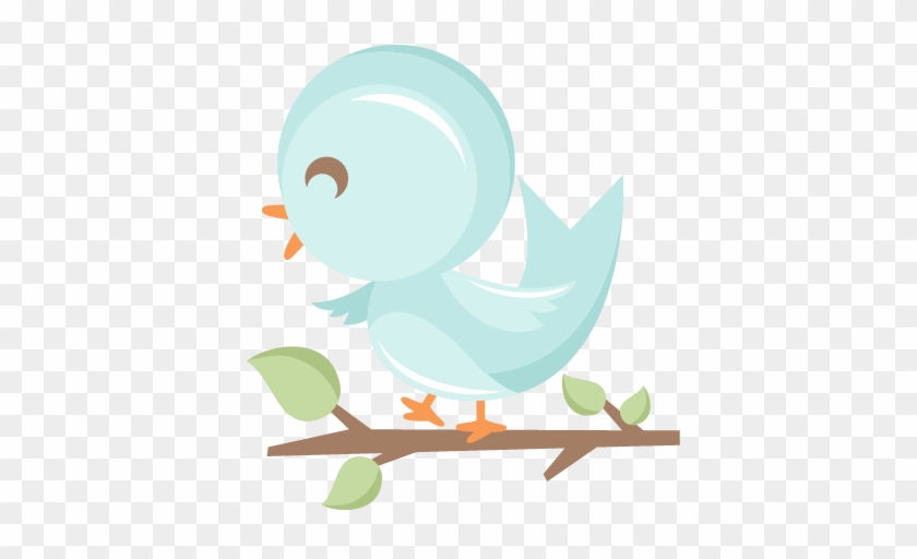 Cute Bird In Tree Svg Scrapbook Cut File Cute Clipart - Cute Bird Clipart Png #276603