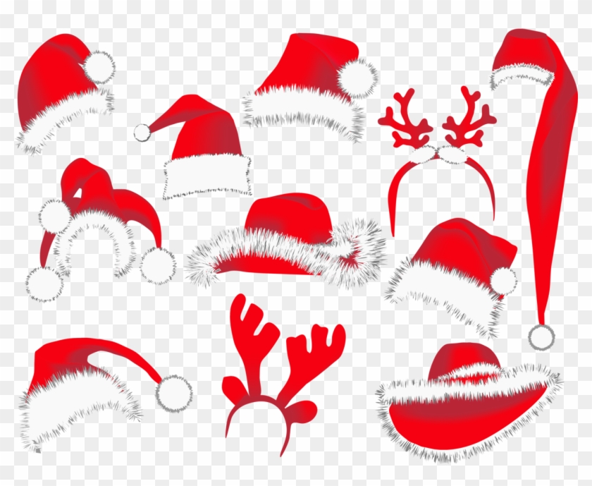 Christmas Hats Png Clipart Picture - Santa Hat Vector #276707