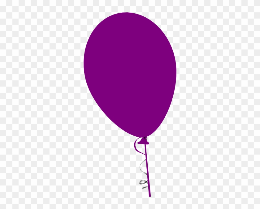 Purple Balloon Clip Art At Clker - Purple Balloons With String #276724