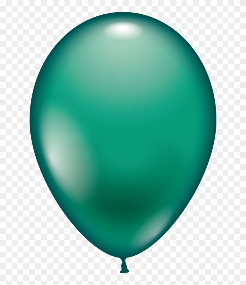 100 Balloons Mint Green - Glass Button #276747
