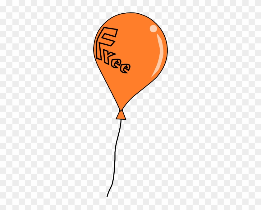 Birthday Balloon Border Clip Art Clipart - Orange Balloon Clipart #276744
