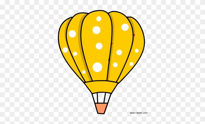 Yellow Hot Air Balloon Free Clip Art - Clip Art #276779