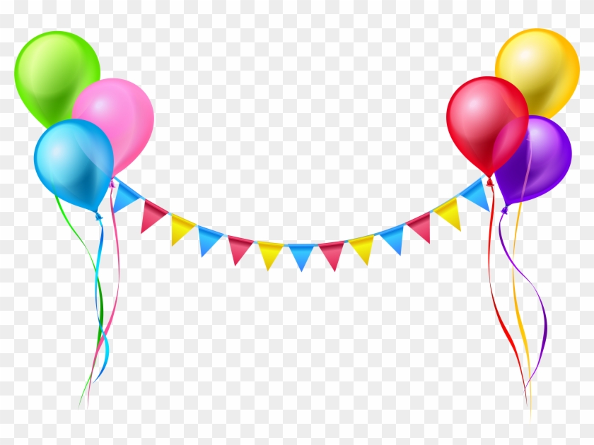 Balloon Serpentine Streamer Clip Art - Balloons Png #276830