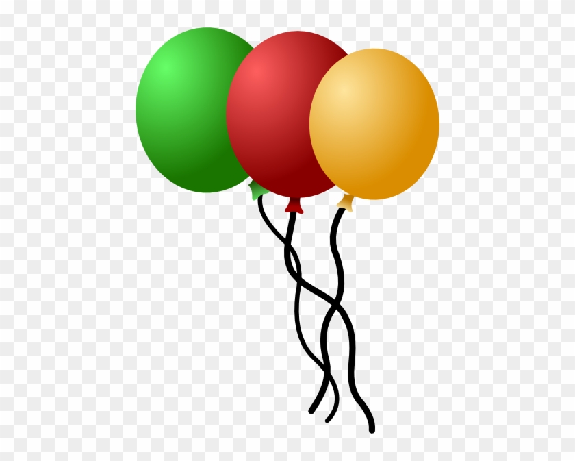 Balloons Clip Art At Clker Gambar Animasi 3 Balon Free Transparent Png Clipart Images Download