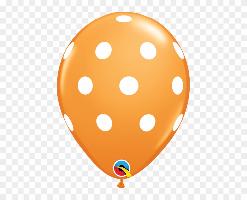 11" Big Polka Dots Round Latex Balloons - Pink Polka Dot Balloons #276857